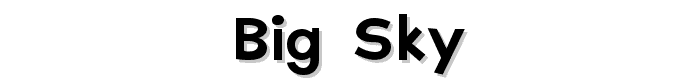 Big Sky font